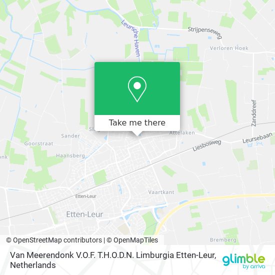 Van Meerendonk V.O.F. T.H.O.D.N. Limburgia Etten-Leur map