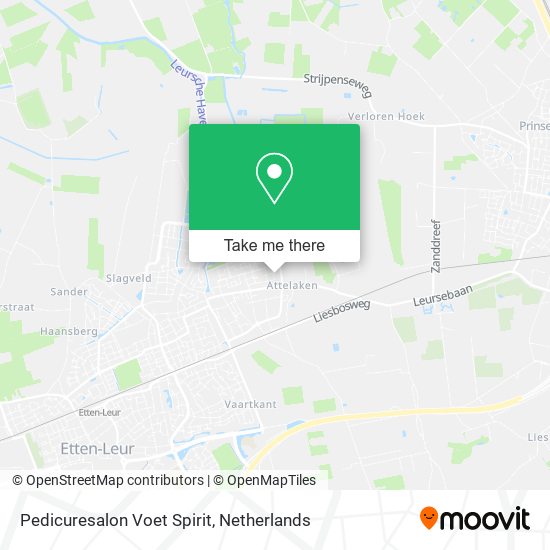 Pedicuresalon Voet Spirit map