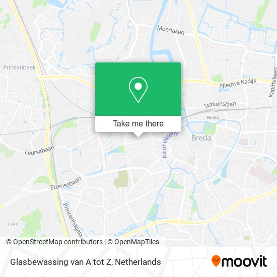 Glasbewassing van A tot Z map