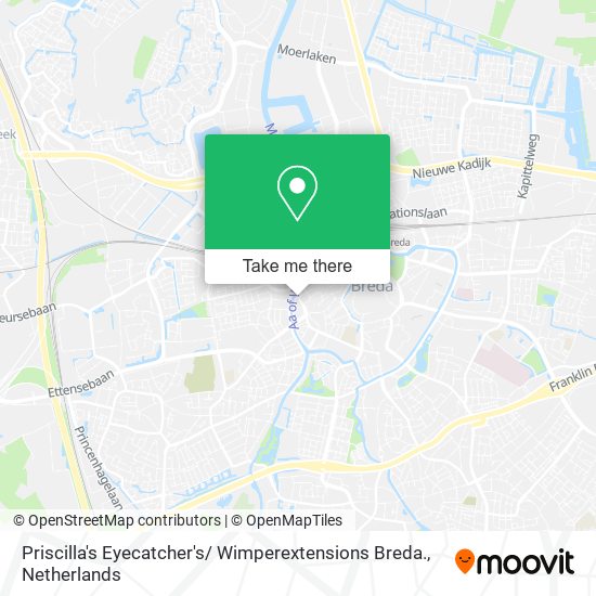 Priscilla's Eyecatcher's/ Wimperextensions Breda. map