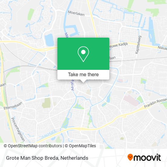 Grote Man Shop Breda Karte