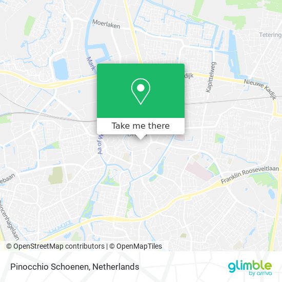 Pinocchio Schoenen map