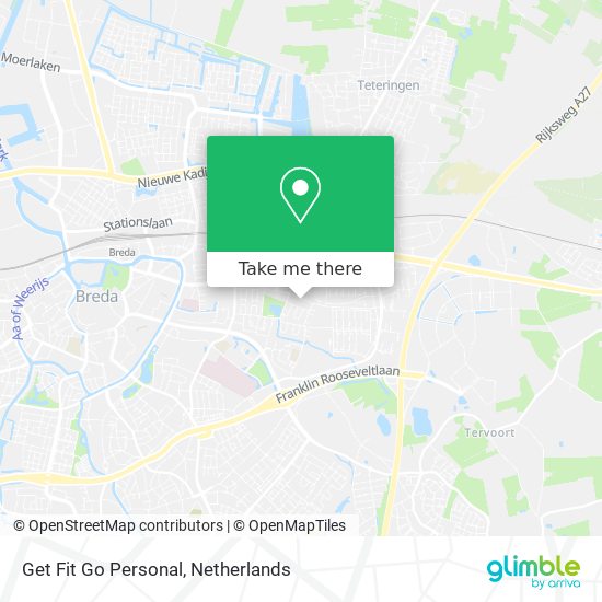 Get Fit Go Personal map