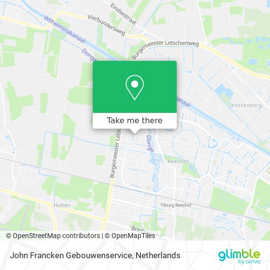 John Francken Gebouwenservice map