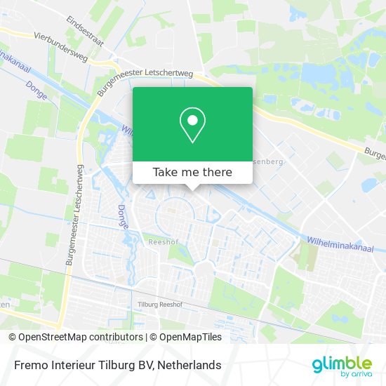 Fremo Interieur Tilburg BV map
