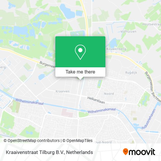 Kraaivenstraat Tilburg B.V. Karte