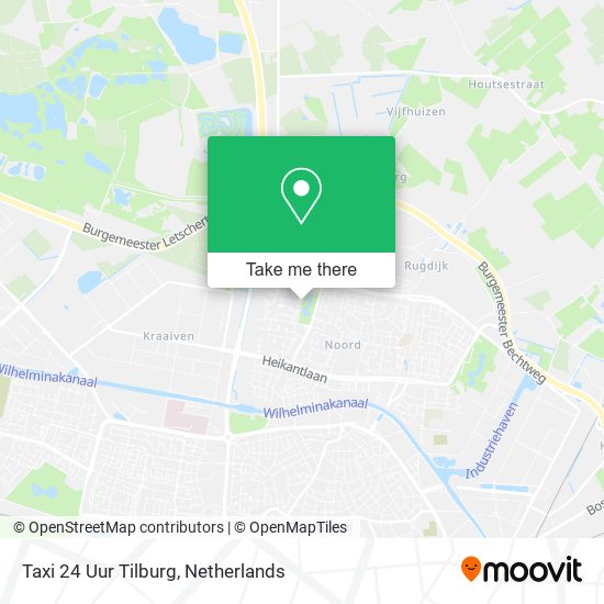 Taxi 24 Uur Tilburg map