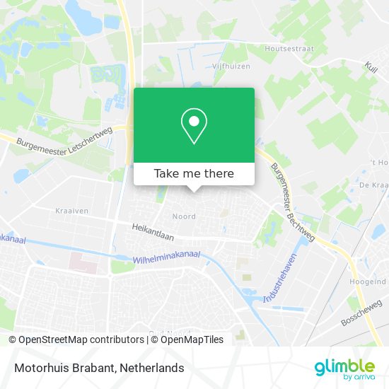 Motorhuis Brabant map