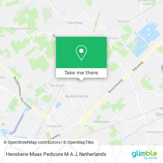 Henskens-Maas Pedicure M A J map