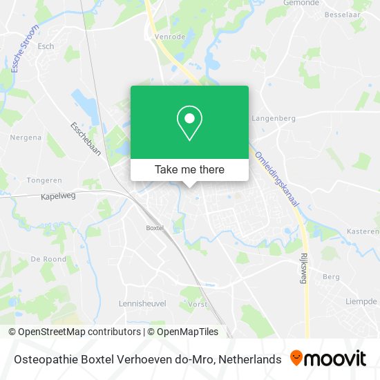 Osteopathie Boxtel Verhoeven do-Mro Karte