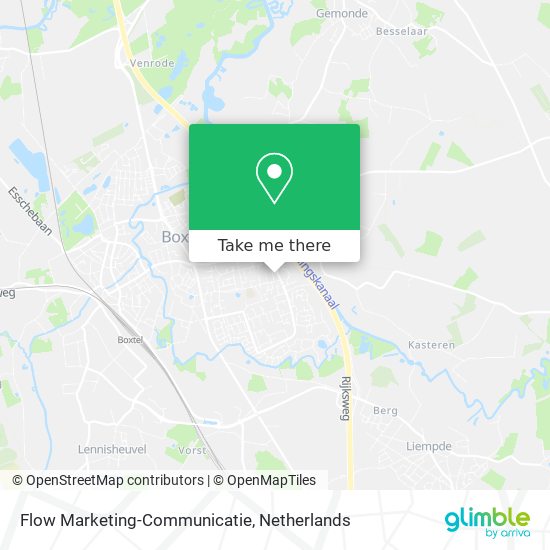 Flow Marketing-Communicatie Karte