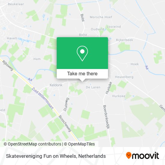 Skatevereniging Fun on Wheels map