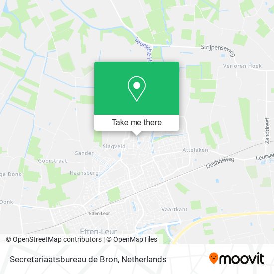 Secretariaatsbureau de Bron map