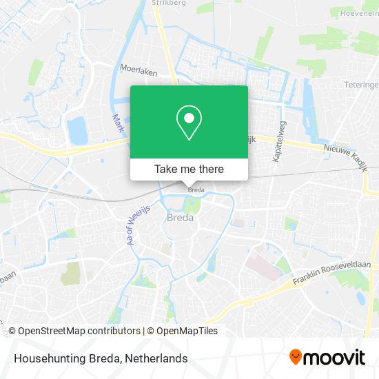 Househunting Breda map