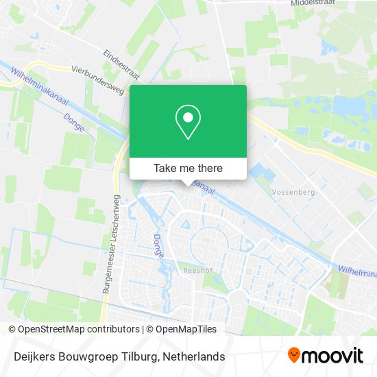 Deijkers Bouwgroep Tilburg map