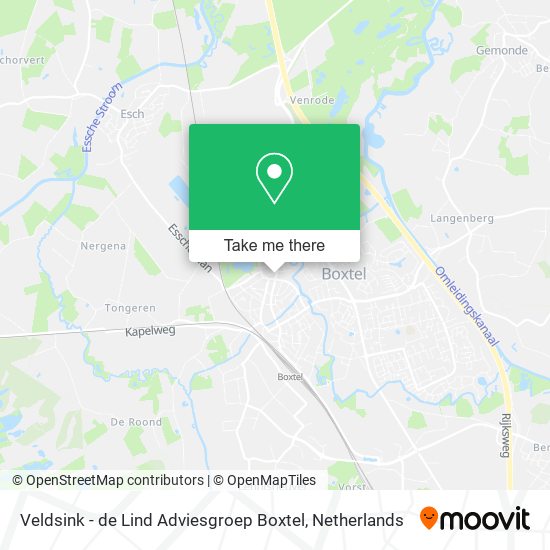 Veldsink - de Lind Adviesgroep Boxtel Karte