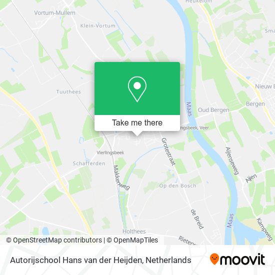 Autorijschool Hans van der Heijden map