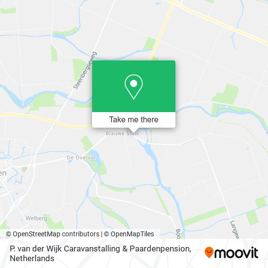 P. van der Wijk Caravanstalling & Paardenpension map