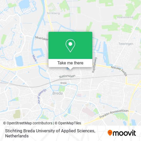 Stichting Breda University of Applied Sciences map