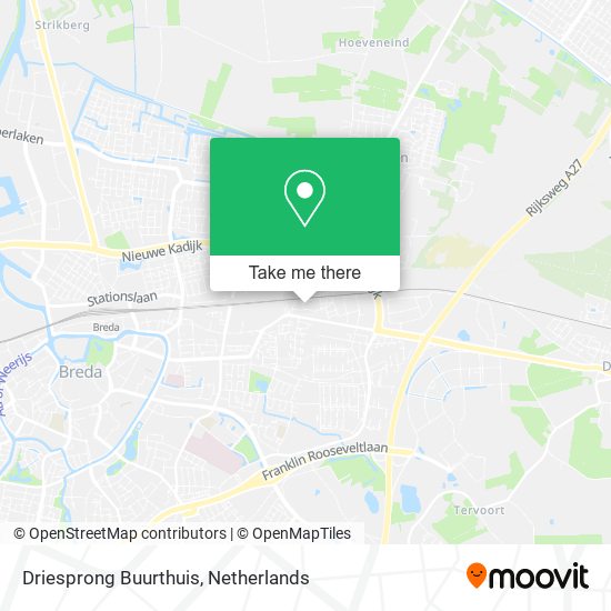 Driesprong Buurthuis map
