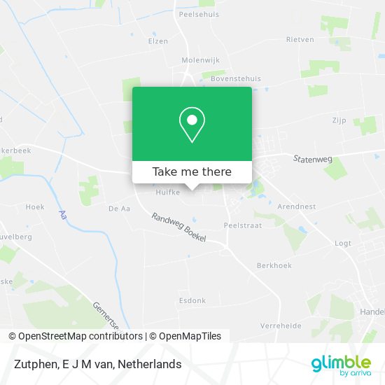 Zutphen, E J M van Karte