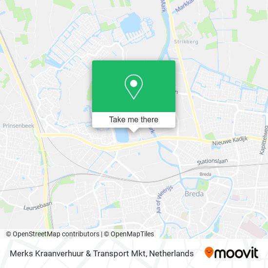 Merks Kraanverhuur & Transport Mkt map