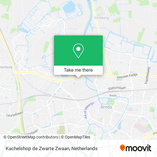 Kachelshop de Zwarte Zwaan map