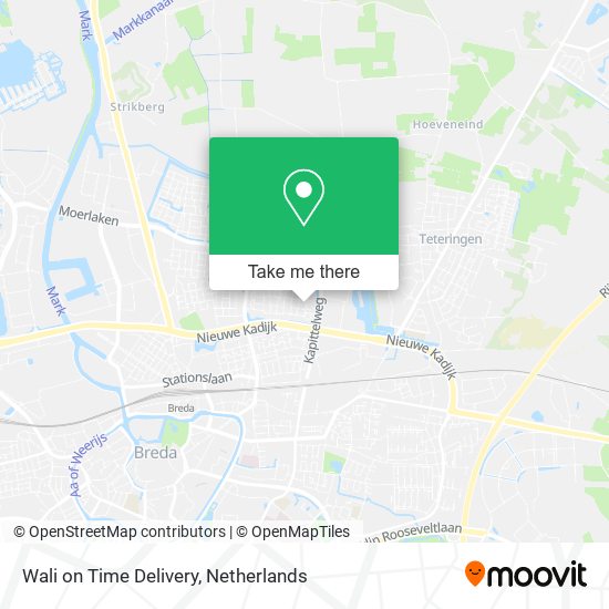Wali on Time Delivery map