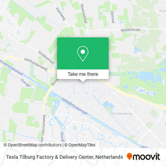 Tesla Tilburg Factory & Delivery Center Karte