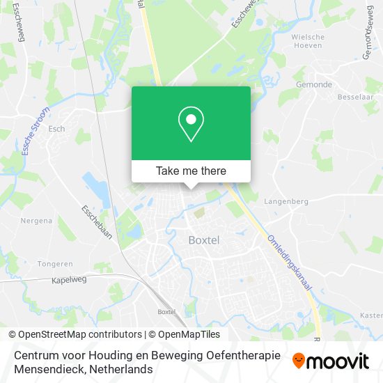 Centrum voor Houding en Beweging Oefentherapie Mensendieck map