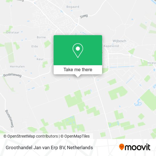 Groothandel Jan van Erp BV map