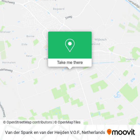 Van der Spank en van der Heijden V.O.F. map