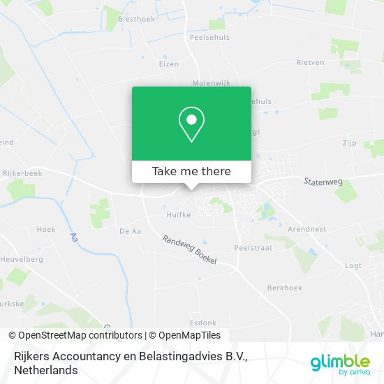 Rijkers Accountancy en Belastingadvies B.V. Karte