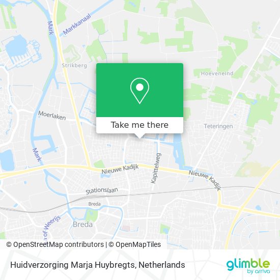 Huidverzorging Marja Huybregts map