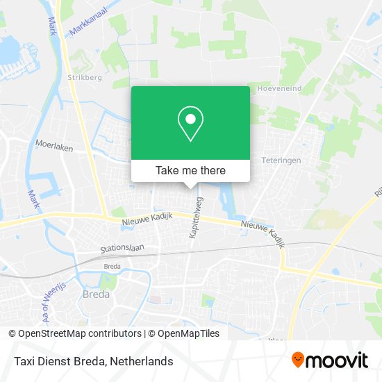 Taxi Dienst Breda map