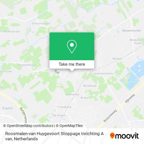 Roosmalen-van Huygevoort Stoppage Inrichting A van map