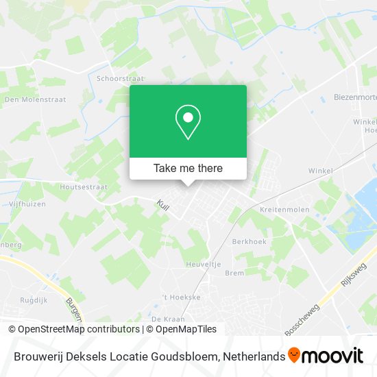 Brouwerij Deksels Locatie Goudsbloem map