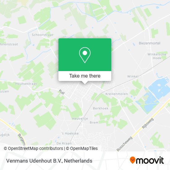 Venmans Udenhout B.V. map