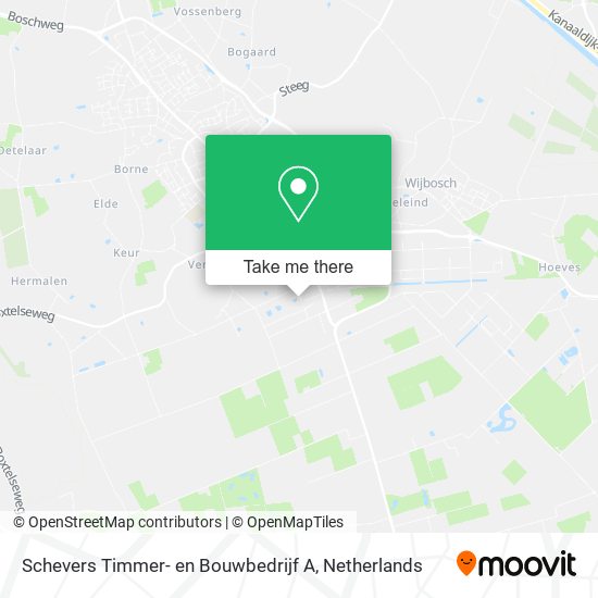 Schevers Timmer- en Bouwbedrijf A map