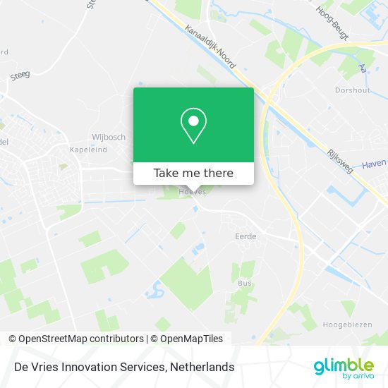 De Vries Innovation Services map