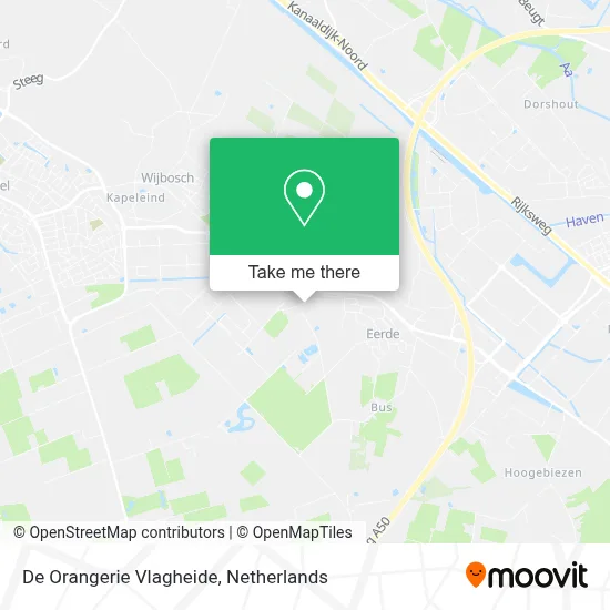 De Orangerie Vlagheide map