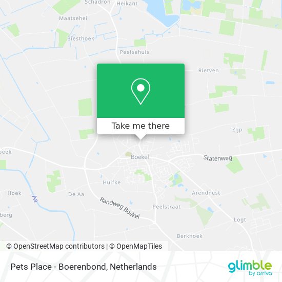 Pets Place - Boerenbond map