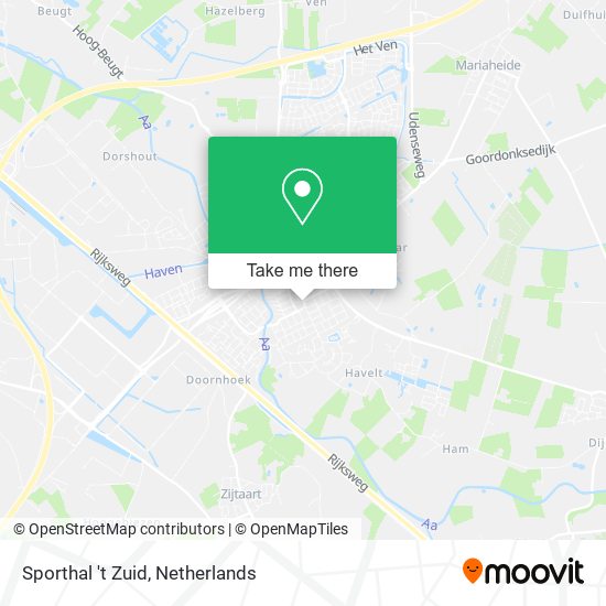 Sporthal 't Zuid map