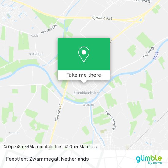 Feesttent Zwammegat map