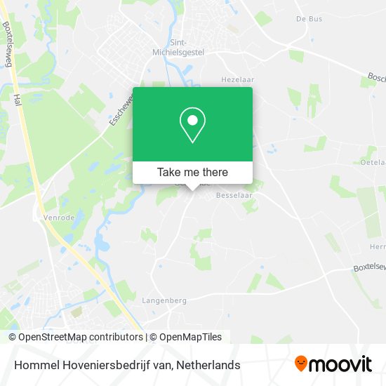 Hommel Hoveniersbedrijf van map