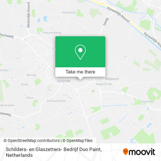 Schilders- en Glaszetters- Bedrijf Duo Paint map