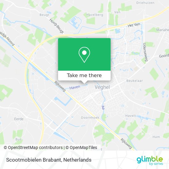 Scootmobielen Brabant map