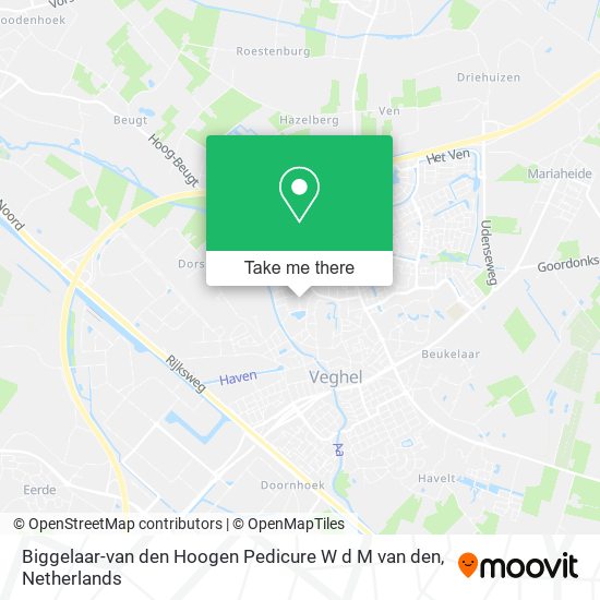 Biggelaar-van den Hoogen Pedicure W d M van den map