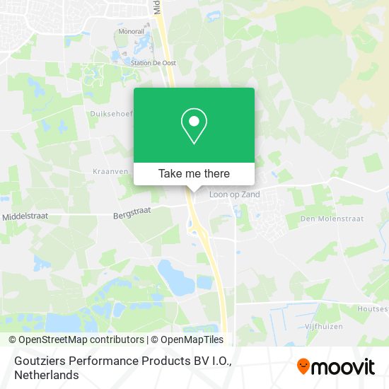 Goutziers Performance Products BV I.O. map