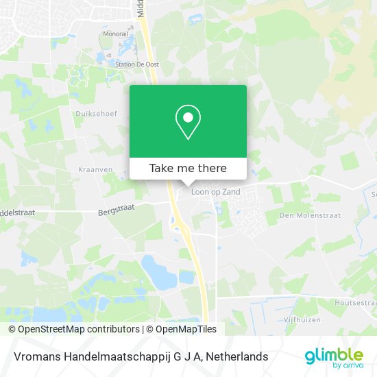 Vromans Handelmaatschappij G J A map